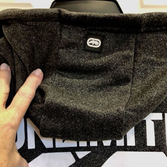 ECKO UNTLD - NWT - M Sz 3X - Small Tilt Fleece-Lined Hoodie in Charcoal & Black - Picture 11 of 16